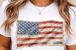 Faux Patchwork USA Flag, 250th Anniversary PNG Product Image 6