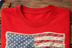 Faux Patchwork USA Flag, 250th Anniversary PNG Product Image 4