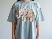 Quilted Elephant | Patchwork | PNG Clipart Product Image 3