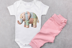 Quilted Elephant | Patchwork | PNG Clipart Product Image 2