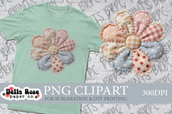 Quilted Flower | Patchwork | PNG Clipart Product Image 1