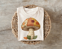 Quilted Mushroom | Patchwork | PNG Clipart Product Image 3
