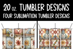 Rustic Quilts 4 Seamless Designs 20 oz Sublimation Tumblers Product Image 6
