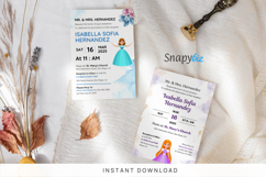 Printable Quinceanera Party Invitation Personalized Template Product Image 2