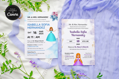 Printable Quinceanera Party Invitation Personalized Template Product Image 1