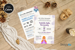Printable Quinceanera Party Invitation Personalized Template Product Image 6