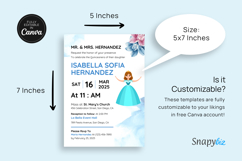 Printable Quinceanera Party Invitation Personalized Template Product Image 5