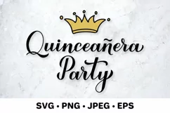 Quinceanera Party. Quinceañera SVG. 15th Birthday Product Image 1