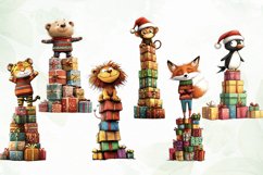 Quirky Animals Christmas Sublimation Product Image 5