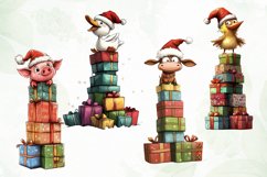 Quirky Animals Christmas Sublimation Product Image 2
