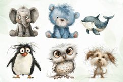 Quirky Animals Sublimation Clipart Product Image 5