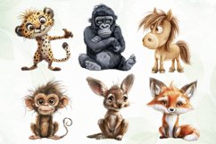 Quirky Animals Sublimation Clipart Product Image 4