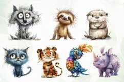 Quirky Animals Sublimation Clipart Product Image 2