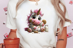 Quirky Baby Unicorn Clipart Product Image 2