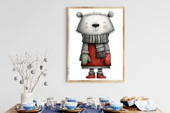 Quirky Christmas Animals Clipart Product Image 3