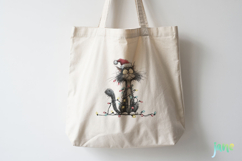 Quirky Christmas Cat Clipart Product Image 4