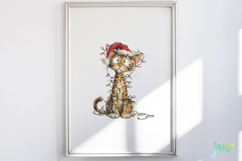 Quirky Christmas Cat Clipart Product Image 5