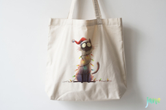 Quirky Christmas Cat Clipart Product Image 4