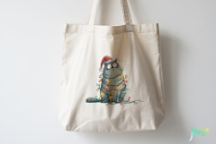 Quirky Christmas Cat Clipart Product Image 4