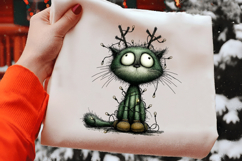 Quirky Christmas Cat Clipart Product Image 2