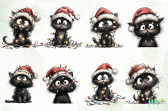 Quirky Christmas Cat Sublimation Product Image 5