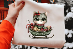 Quirky Christmas Cats Clipart Product Image 2