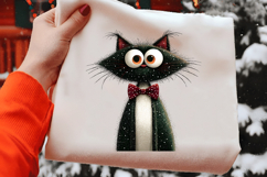 Quirky Christmas Cats Clipart Product Image 2