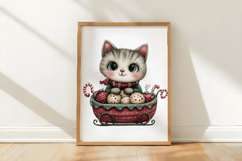 Quirky Christmas Cats Clipart Product Image 3
