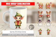Quirky Christmas Cuties Mug Wrap Product Image 1