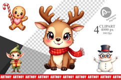 Quirky Christmas Cuties Clipart Product Image 1
