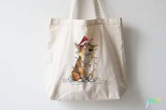 Quirky Christmas Dog Clipart Product Image 4