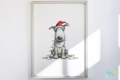 Quirky Christmas Dog Clipart Product Image 5