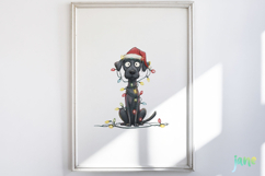 Quirky Christmas Dog Clipart Product Image 5