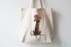 Quirky Christmas Dog Clipart Product Image 4