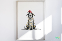 Quirky Christmas Dog Clipart Product Image 5