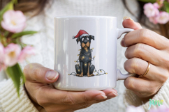 Quirky Christmas Dog Clipart Product Image 3