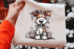 Quirky Christmas Dog Clipart Product Image 2