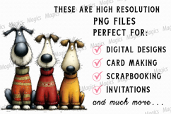 Quirky Christmas Dog Png Sublimation Product Image 3