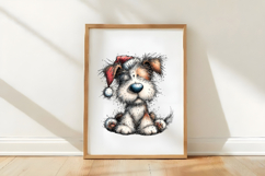 Quirky Christmas Dog Clipart Product Image 3