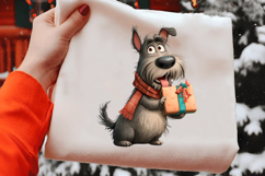 Quirky Christmas Dog Clipart Product Image 2