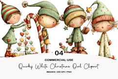 Quirky Christmas Elf Clipart Product Image 1