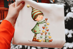 Quirky Christmas Elf Clipart Product Image 2