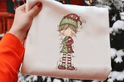 Quirky Christmas Elf Clipart Product Image 2