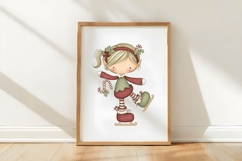 Quirky Christmas Elf Clipart Product Image 3