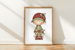 Quirky Christmas Elf Clipart Product Image 3