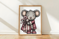 Quirky Christmas Mouse Clipart Product Image 3