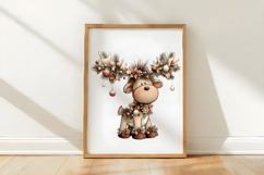 Quirky Christmas Reindeer Clipart Product Image 3