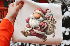Quirky Christmas Santa's Clipart Product Image 2