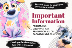 Quirky Cute Dog Clipart Bundle 36 PNG Product Image 5