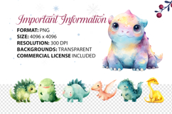 Quirky Dinos Clipart Cute Cartoon Dinosaur Characters Product Image 4